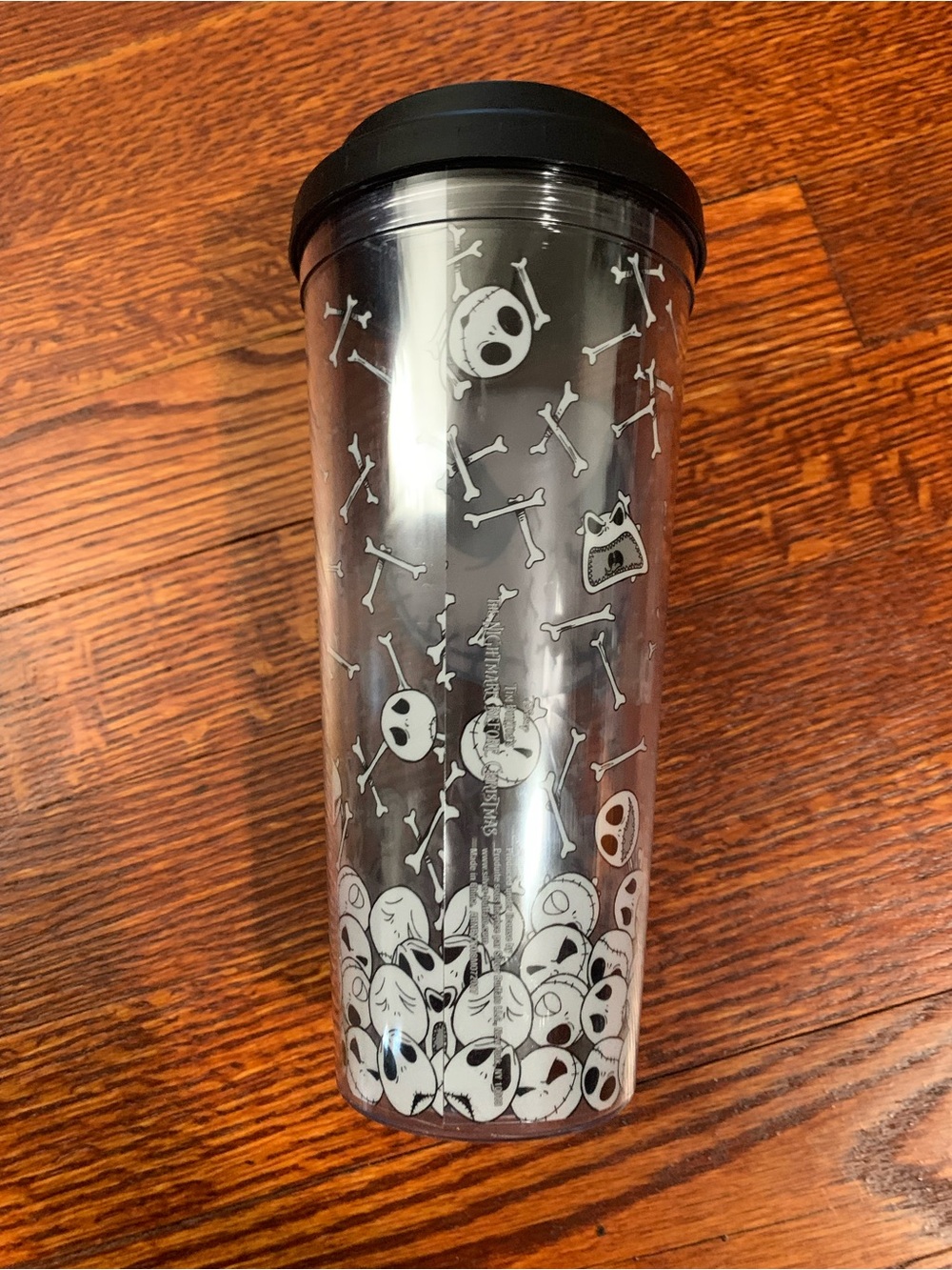 nightmare before christmas jack Travel Tumbler - Black & White - Picture 4 of 5